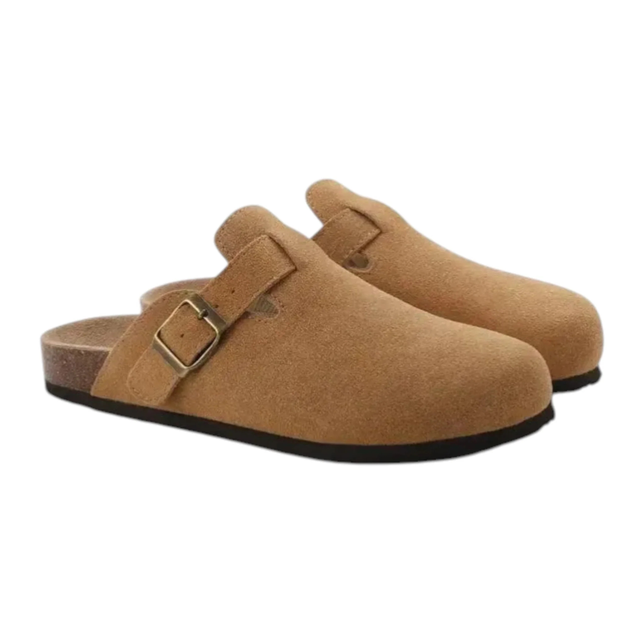 Monvaline | Men’s Suede Slip-On Clogs Comfortable Lightweight Daily Wear