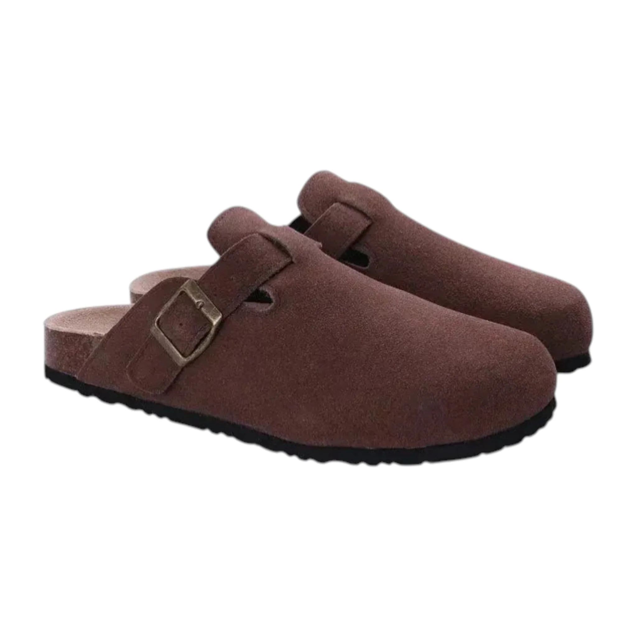 Monvaline | Men’s Suede Slip-On Clogs Comfortable Lightweight Daily Wear