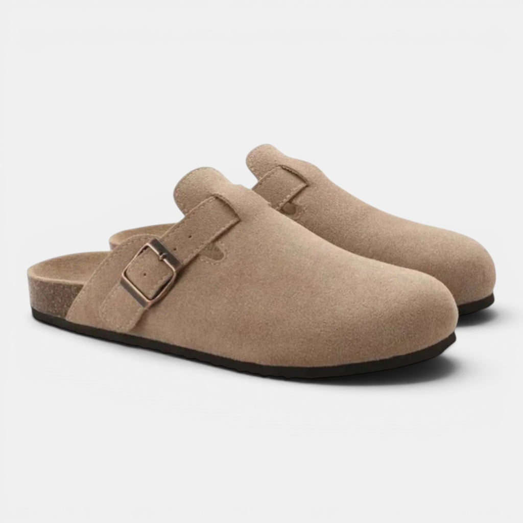 Monvaline | Men’s Suede Slip-On Clogs Comfortable Lightweight Daily Wear