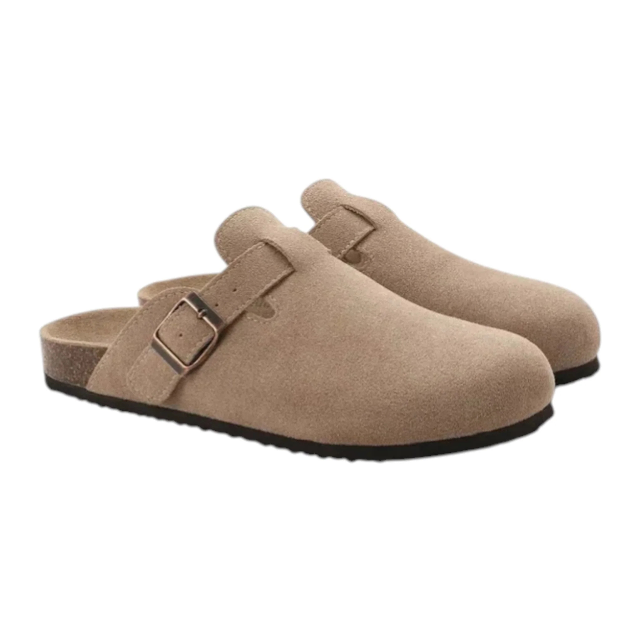 Monvaline | Men’s Suede Slip-On Clogs Comfortable Lightweight Daily Wear