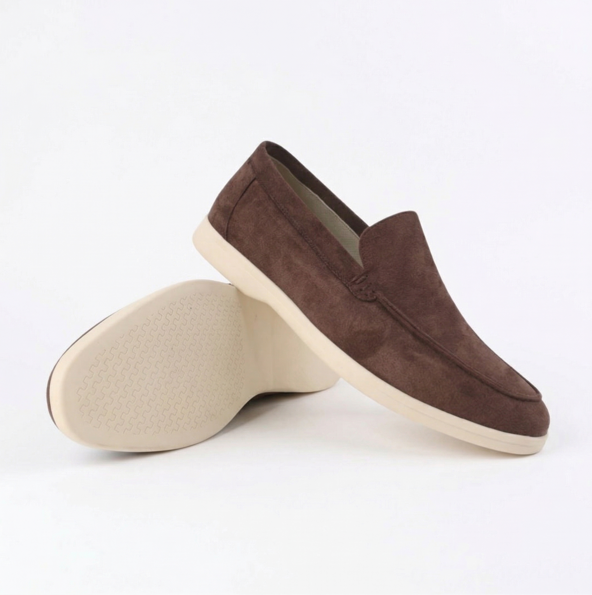 Monvaline | Men’s Suede Loafers Slip-On Comfortable Smart Casual Shoes