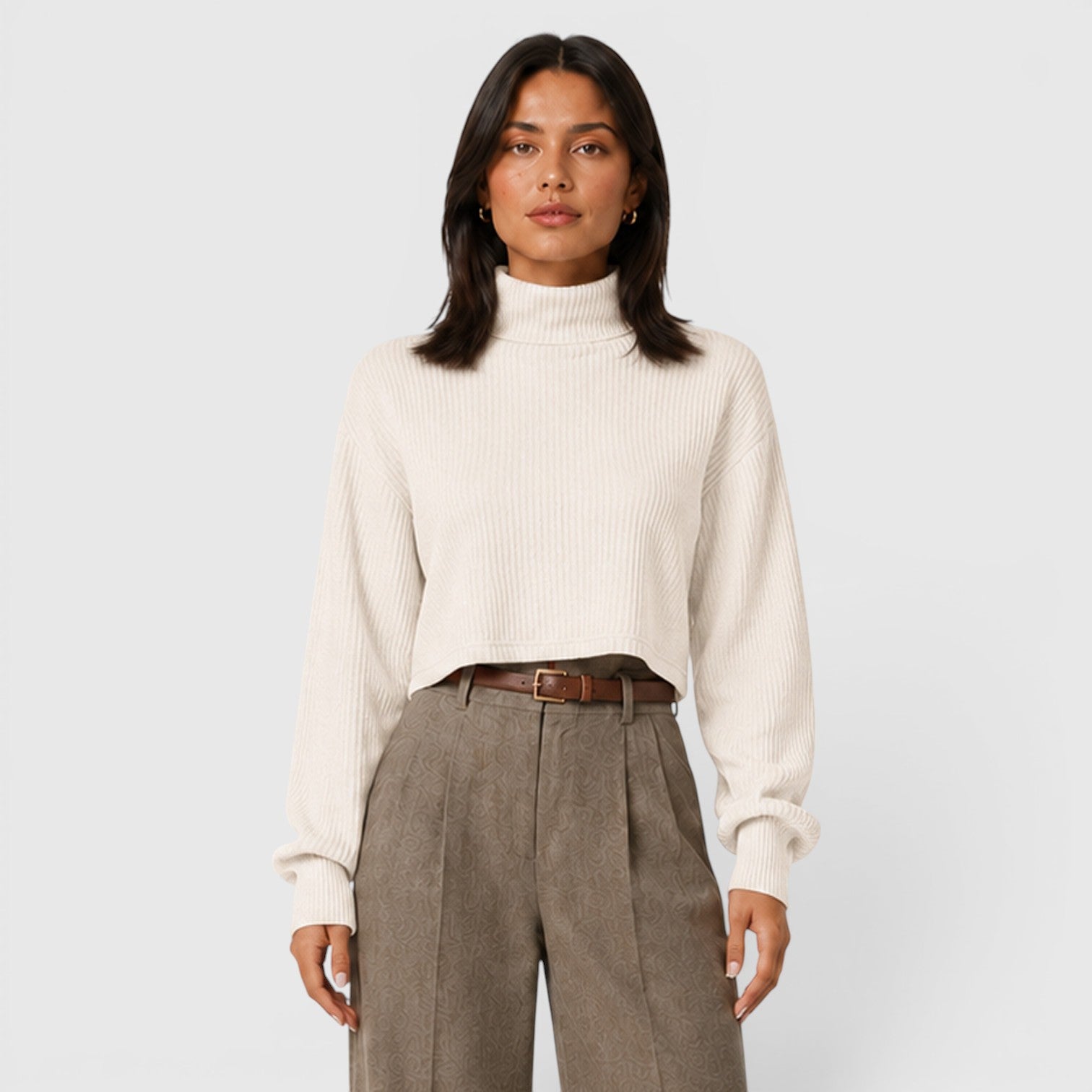 Monvaline | Women's Premium Knit Elegant Roll Neck Jumper