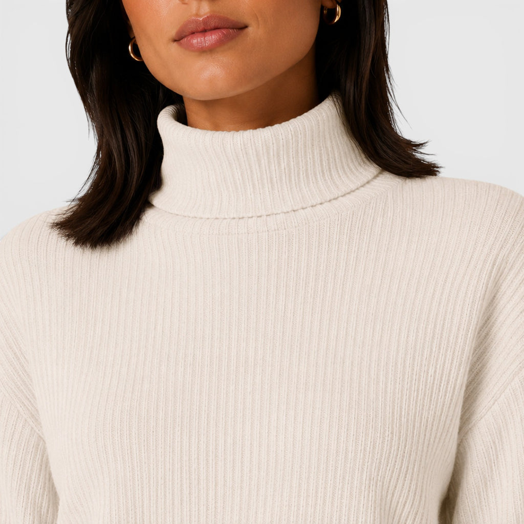 Monvaline | Women's Premium Knit Elegant Roll Neck Jumper