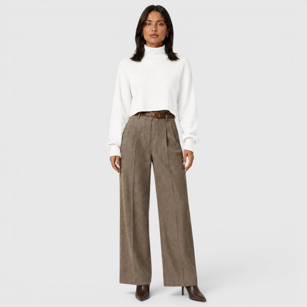 Monvaline | Women's Premium Knit Elegant Roll Neck Jumper