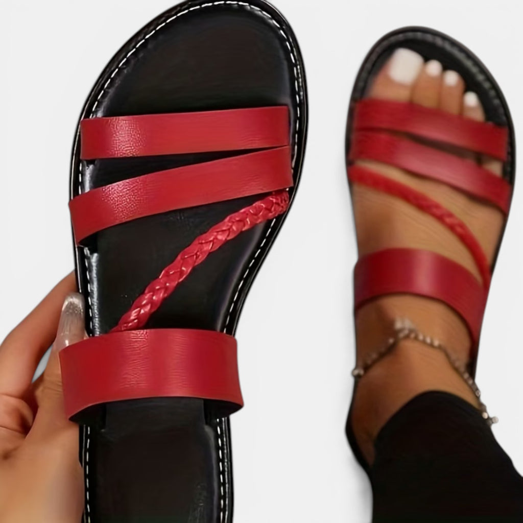 Monvaline | Women’s Comfortable Flat Sandals for Walking & Summer Travel