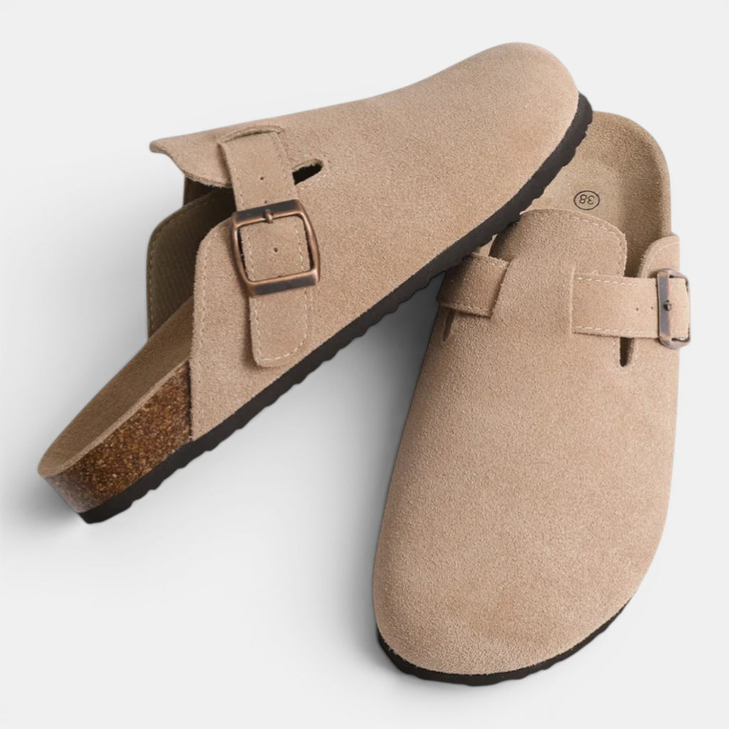 Monvaline | Men’s Suede Slip-On Clogs Comfortable Lightweight Daily Wear