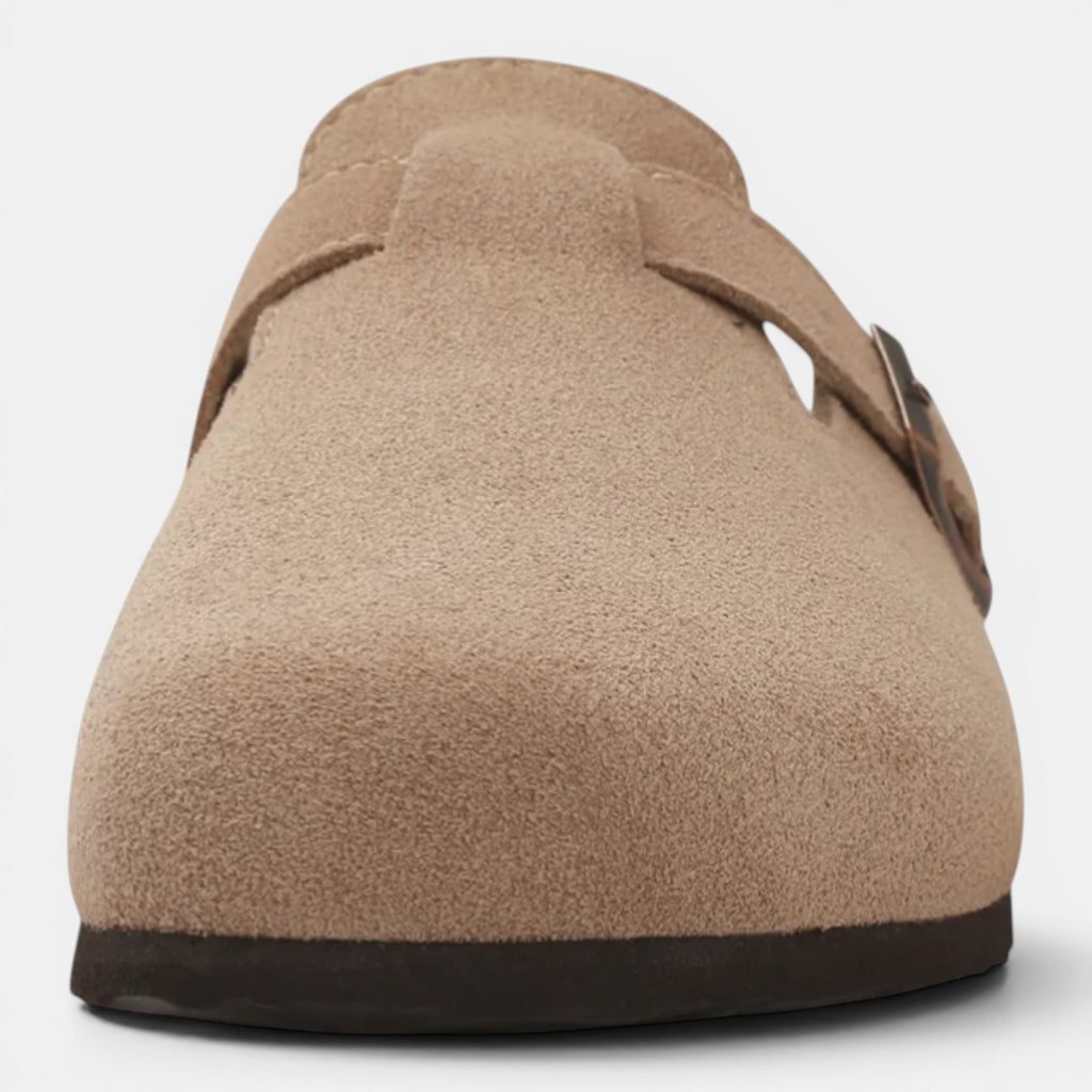 Monvaline | Men’s Suede Slip-On Clogs Comfortable Lightweight Daily Wear