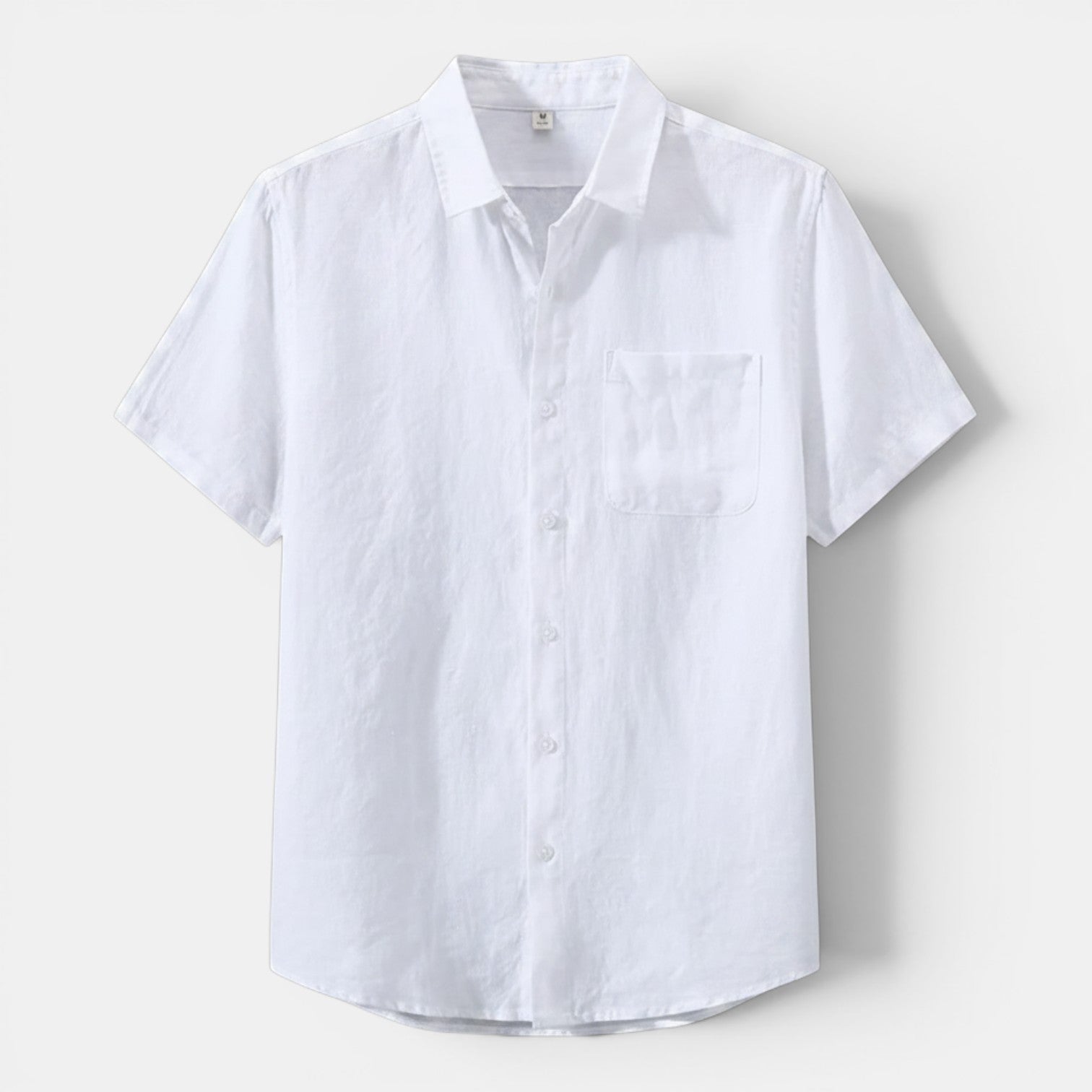 Monvaline | Men’s Linen Shirt for Summer Lightweight Short Sleeve