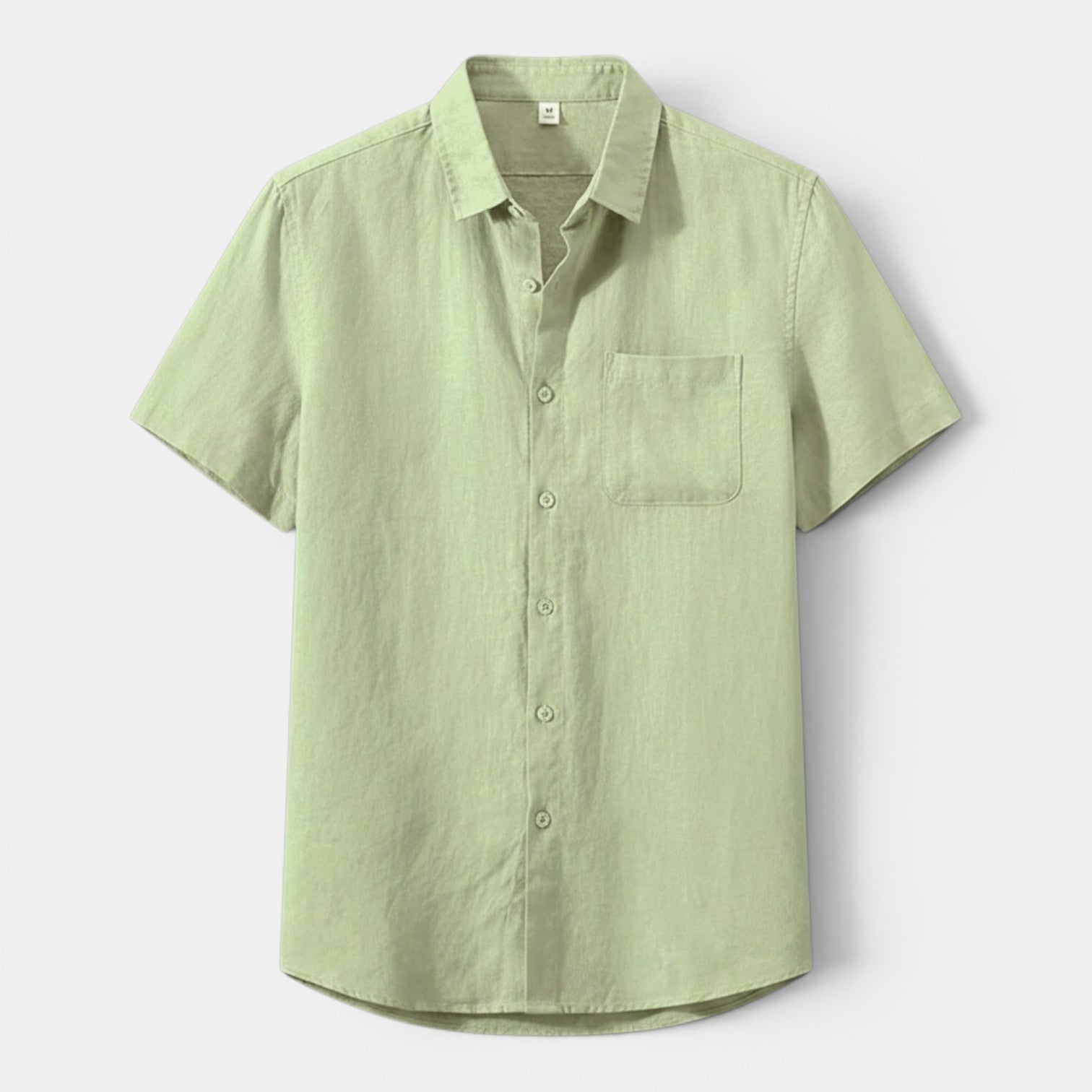 Monvaline | Men’s Linen Shirt for Summer Lightweight Short Sleeve