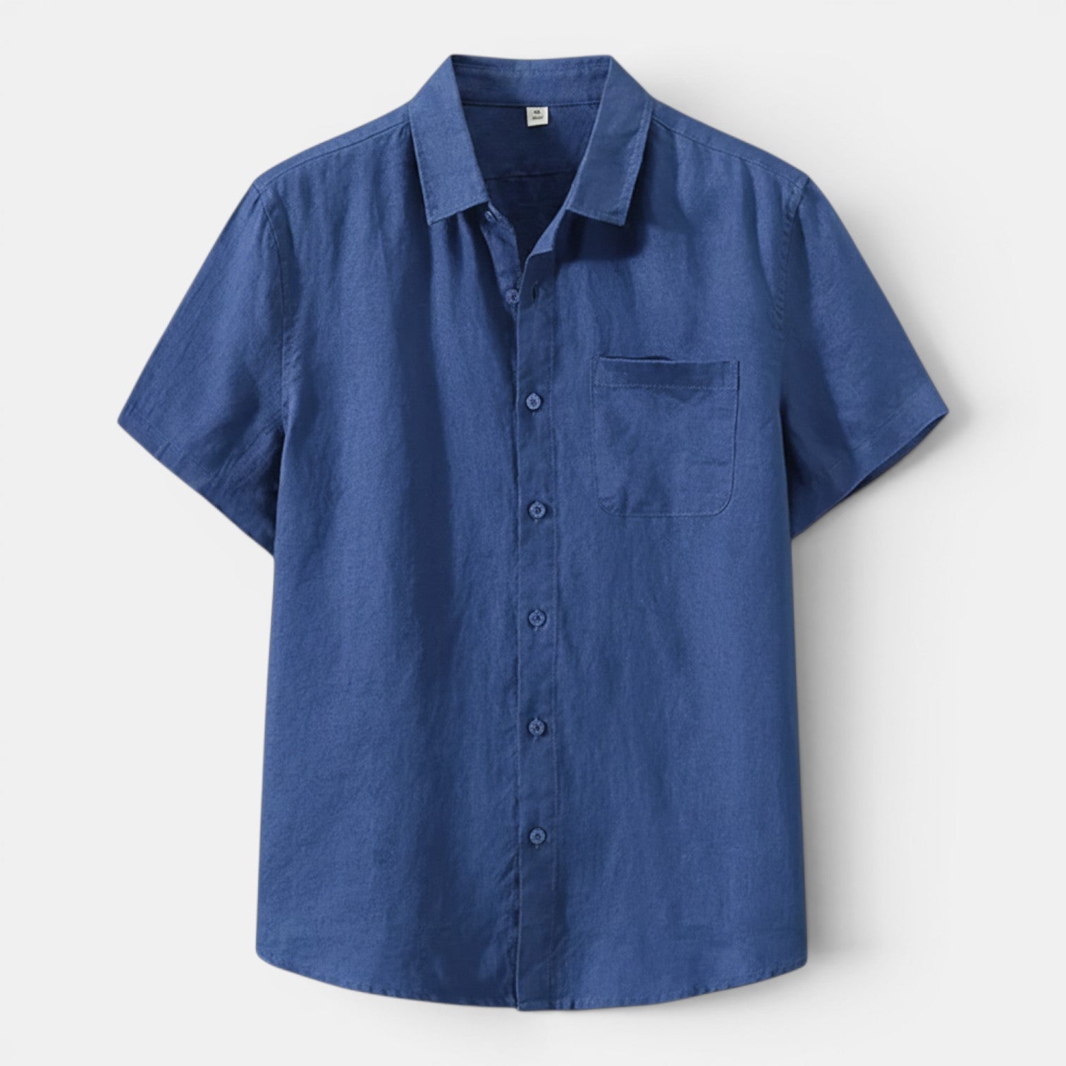 Monvaline | Men’s Linen Shirt for Summer Lightweight Short Sleeve