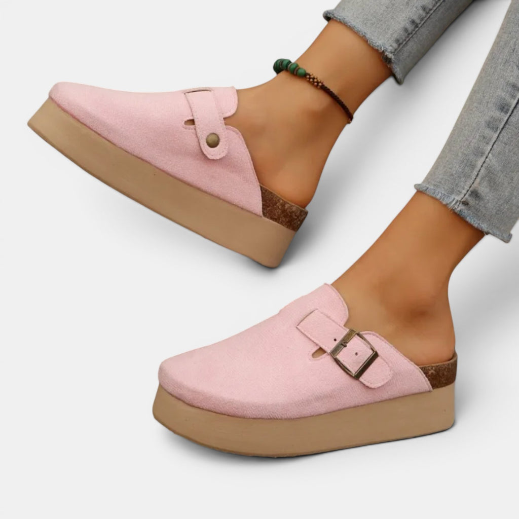 Monvaline | Women's Mule Loafers Comfortable Slip-On Casual Shoes