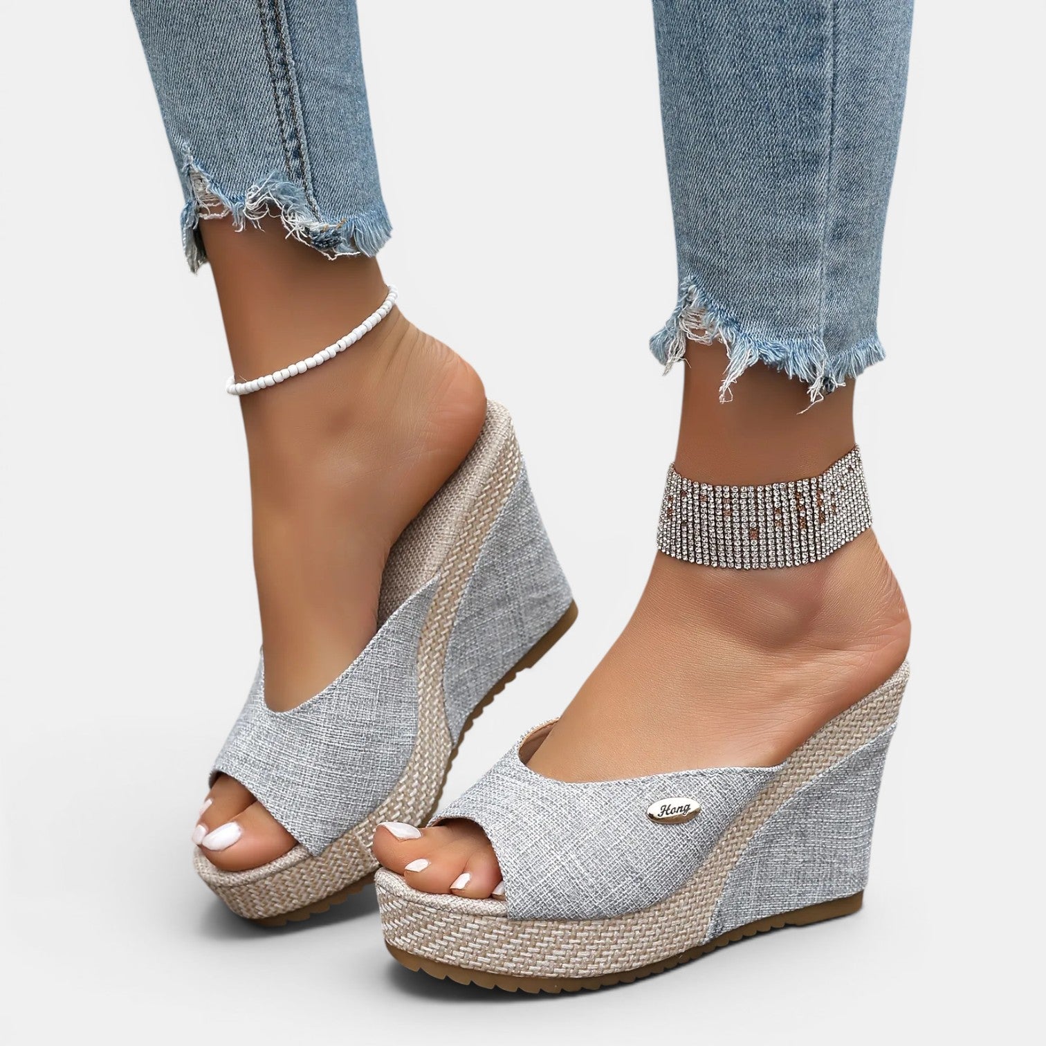 Monvaline | Women’s Comfortable Wedge Sandals High Heel Summer Slip-On