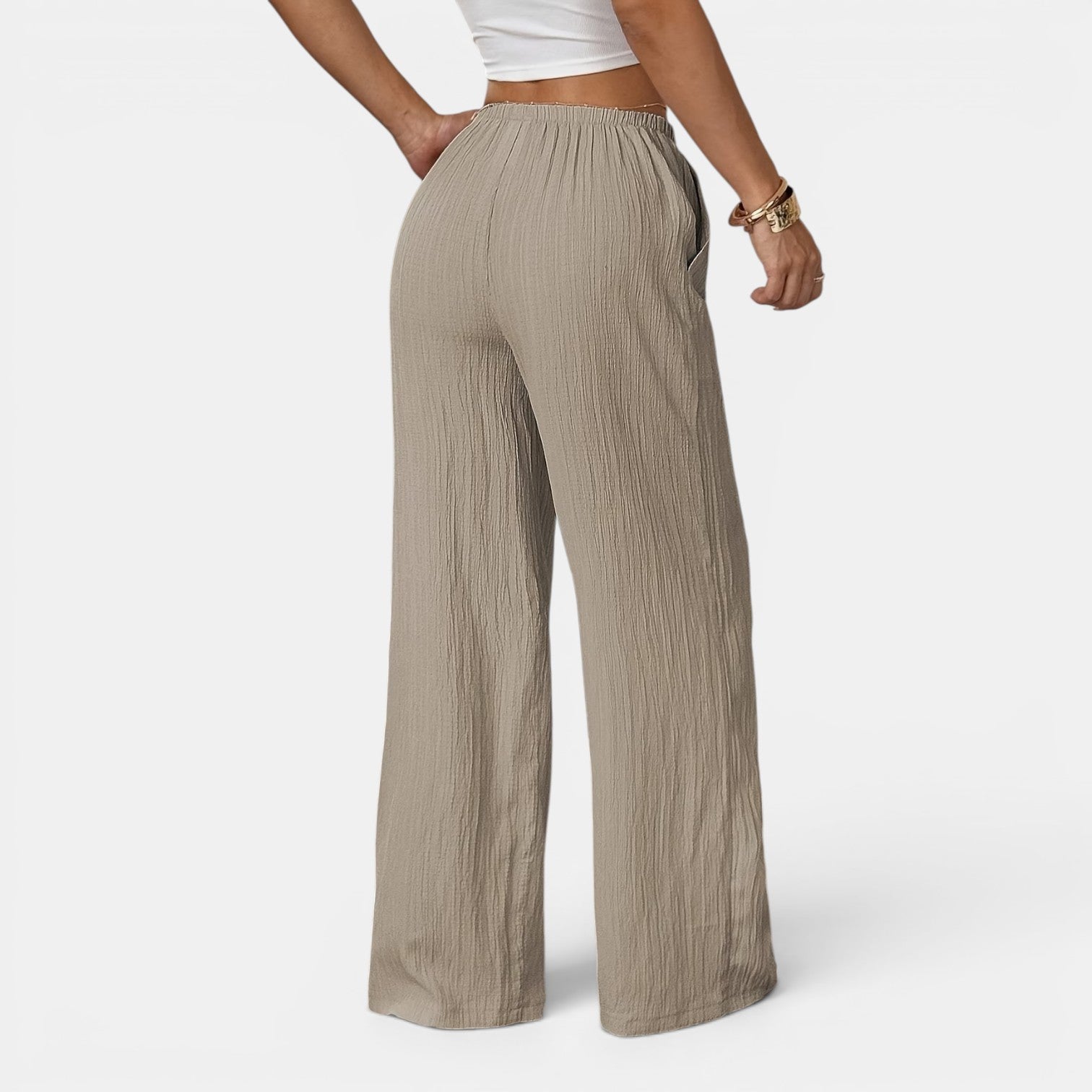 Monvaline | Women’s Summer Wide-Leg Trousers – Comfortable Holiday Pants