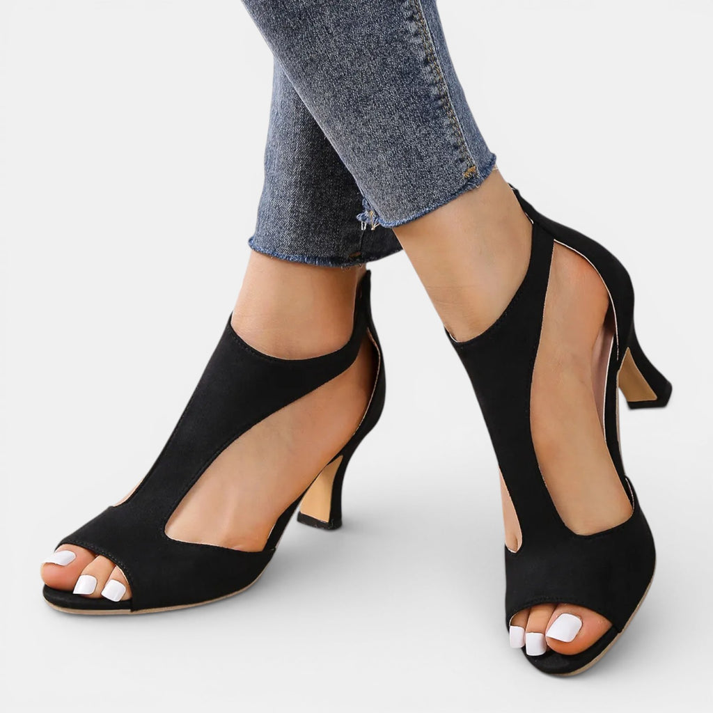 Monvaline | Women’s Comfortable Heeled Sandals for Walking Support Fit