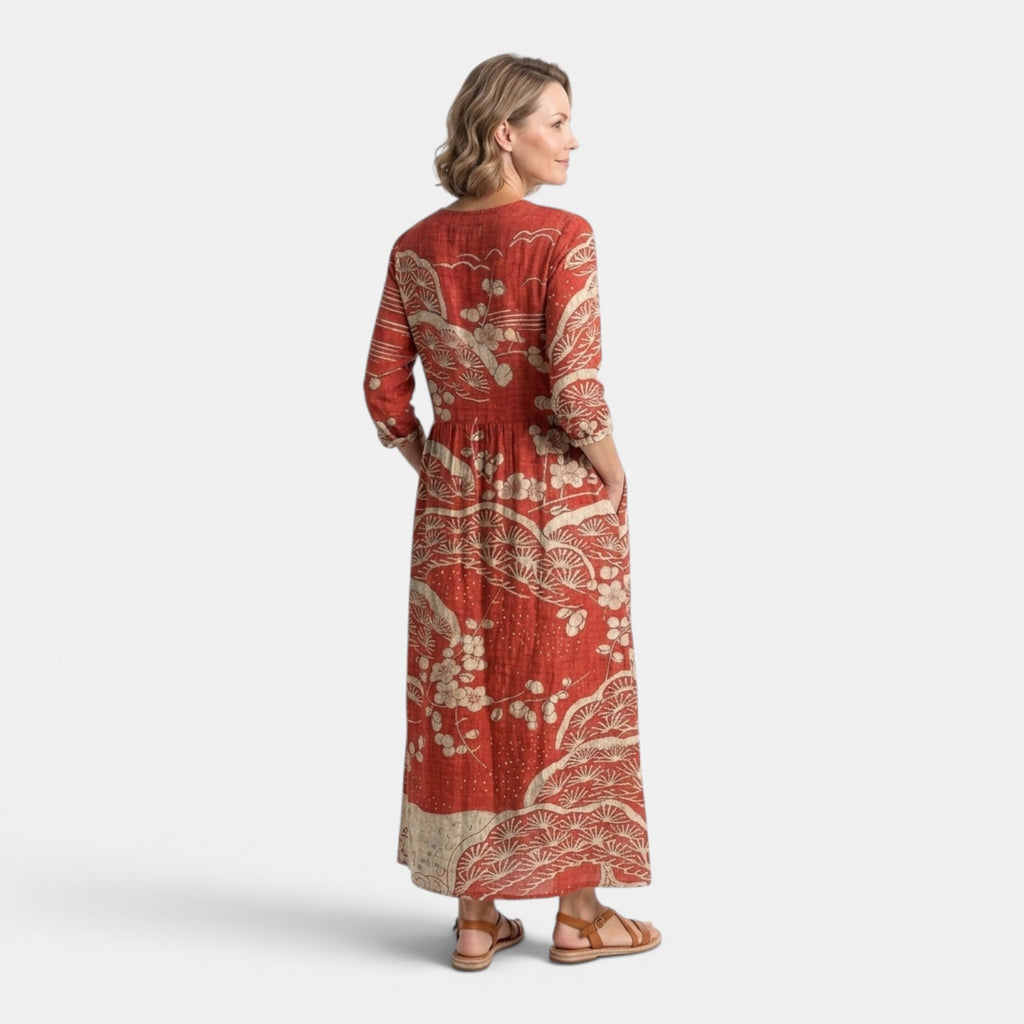 Monvaline | Women’s Comfortable Maxi Dress With Pockets Loose Casual Fit