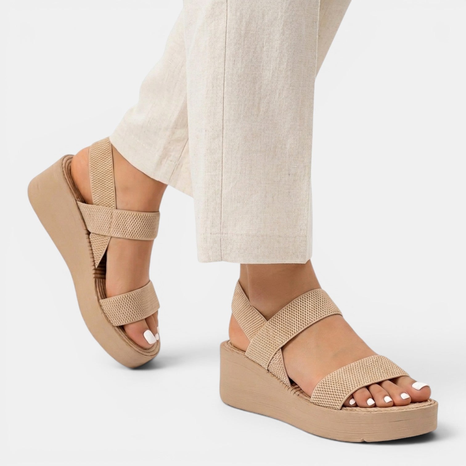 Monvaline | Women’s Comfortable Platform Slippers for Summer Walking