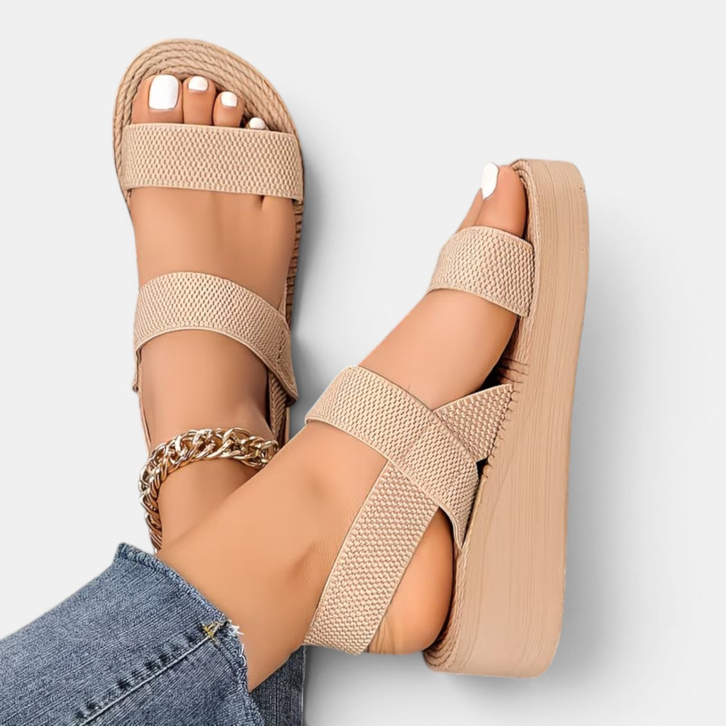 Monvaline | Women’s Comfortable Platform Slippers for Summer Walking