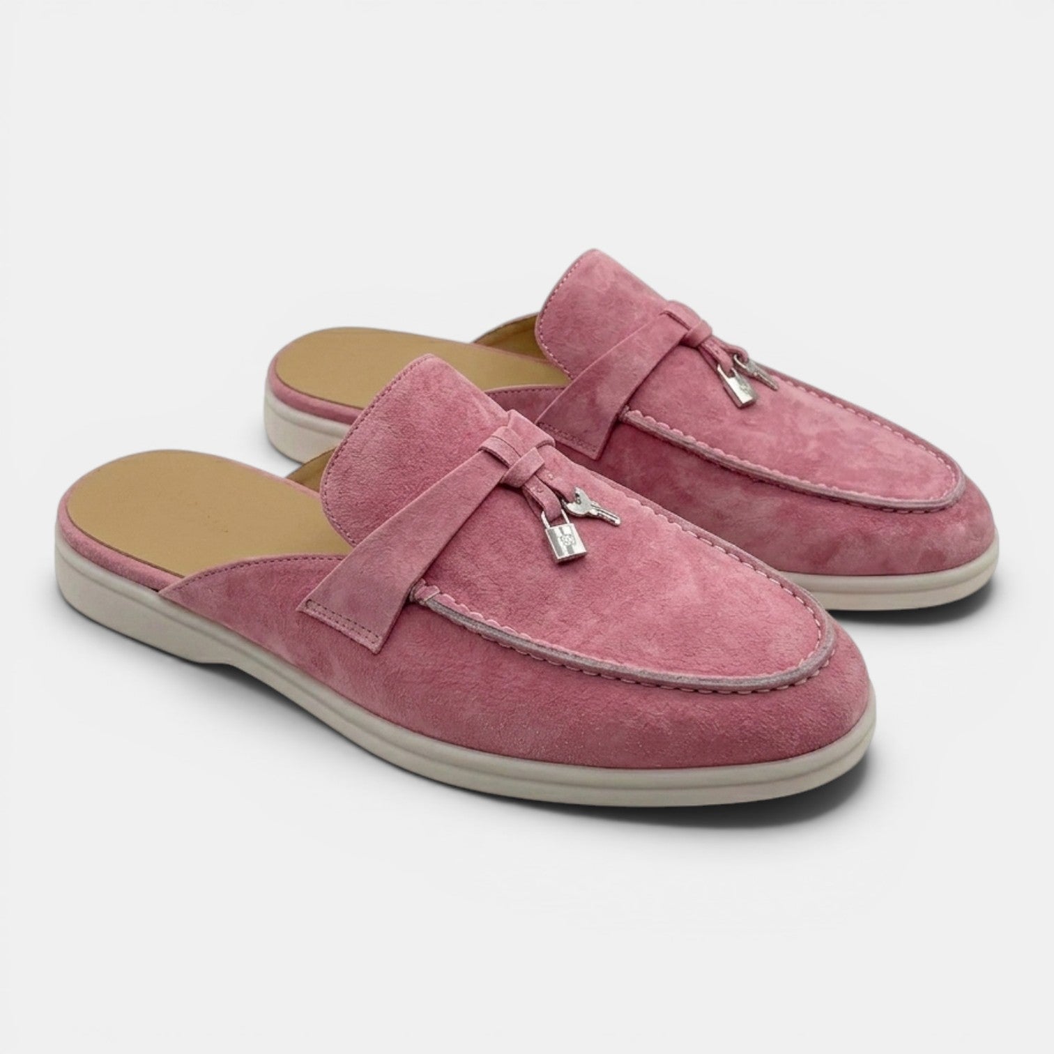 Monvaline | Women’s Comfortable Suede Flat Sandals for Everyday Wear