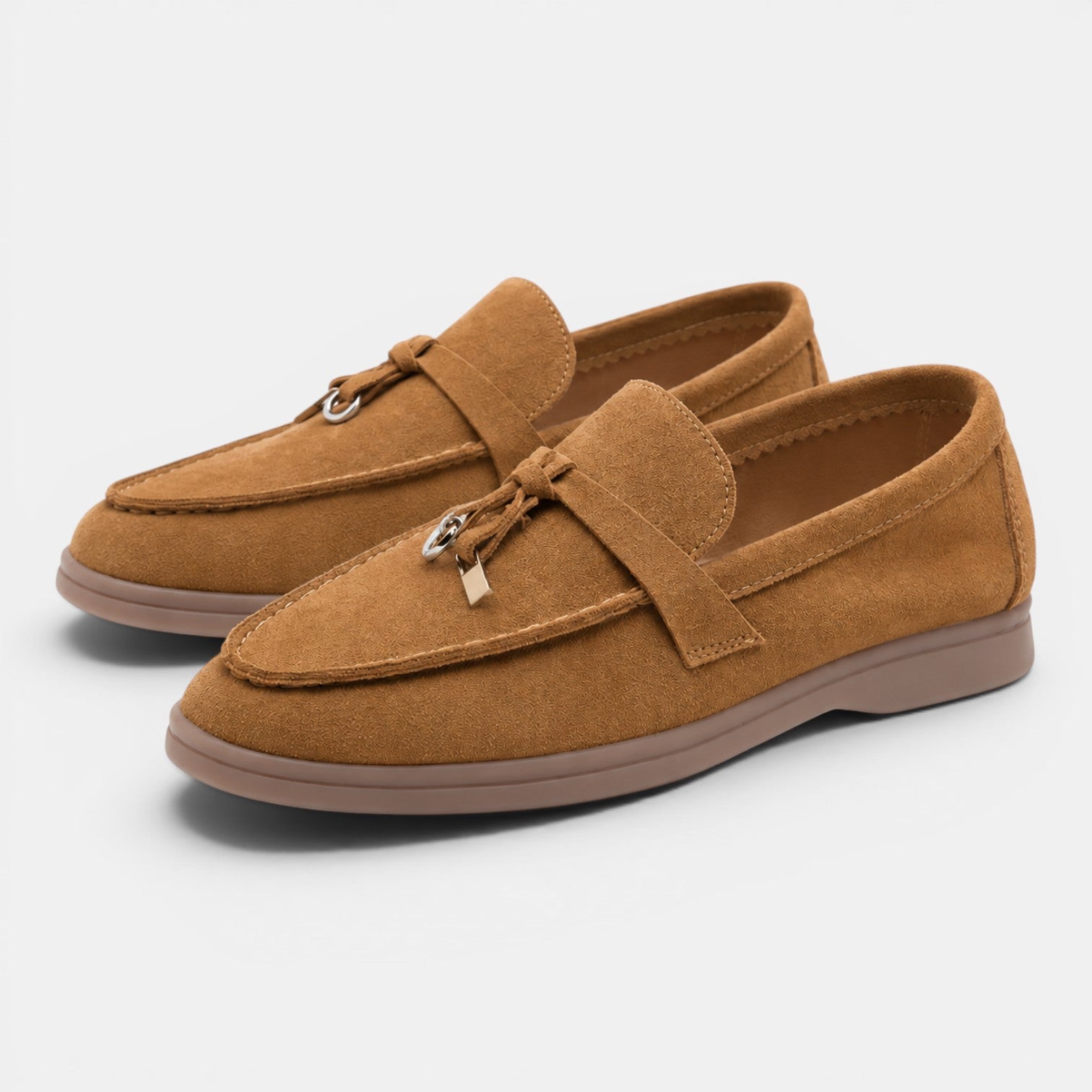 Monvaline | Women’s Comfortable Suede Loafers Flat Slip-On Walking Shoes