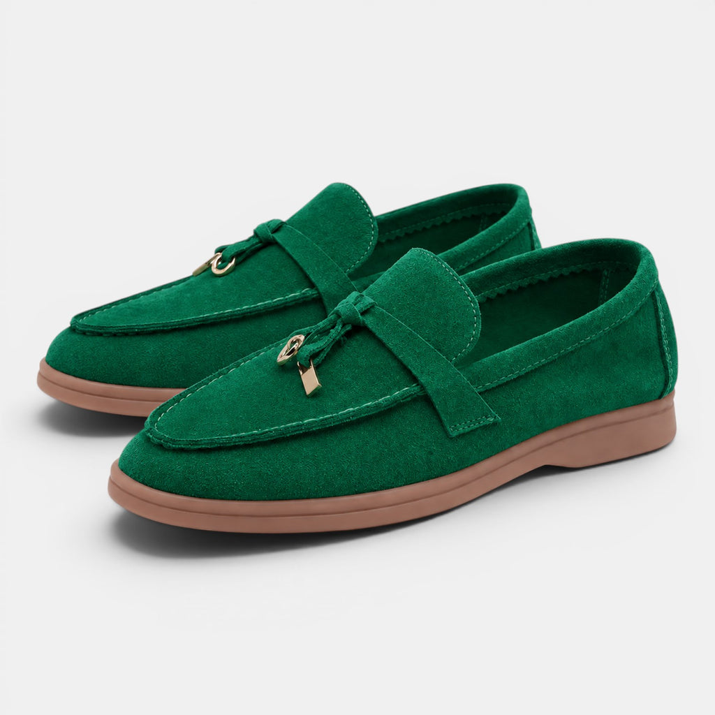 Monvaline | Women’s Comfortable Suede Loafers Flat Slip-On Walking Shoes