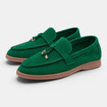Monvaline | Women’s Comfortable Suede Loafers Flat Slip-On Walking Shoes