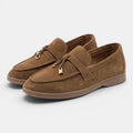 Monvaline | Women’s Comfortable Suede Loafers Flat Slip-On Walking Shoes