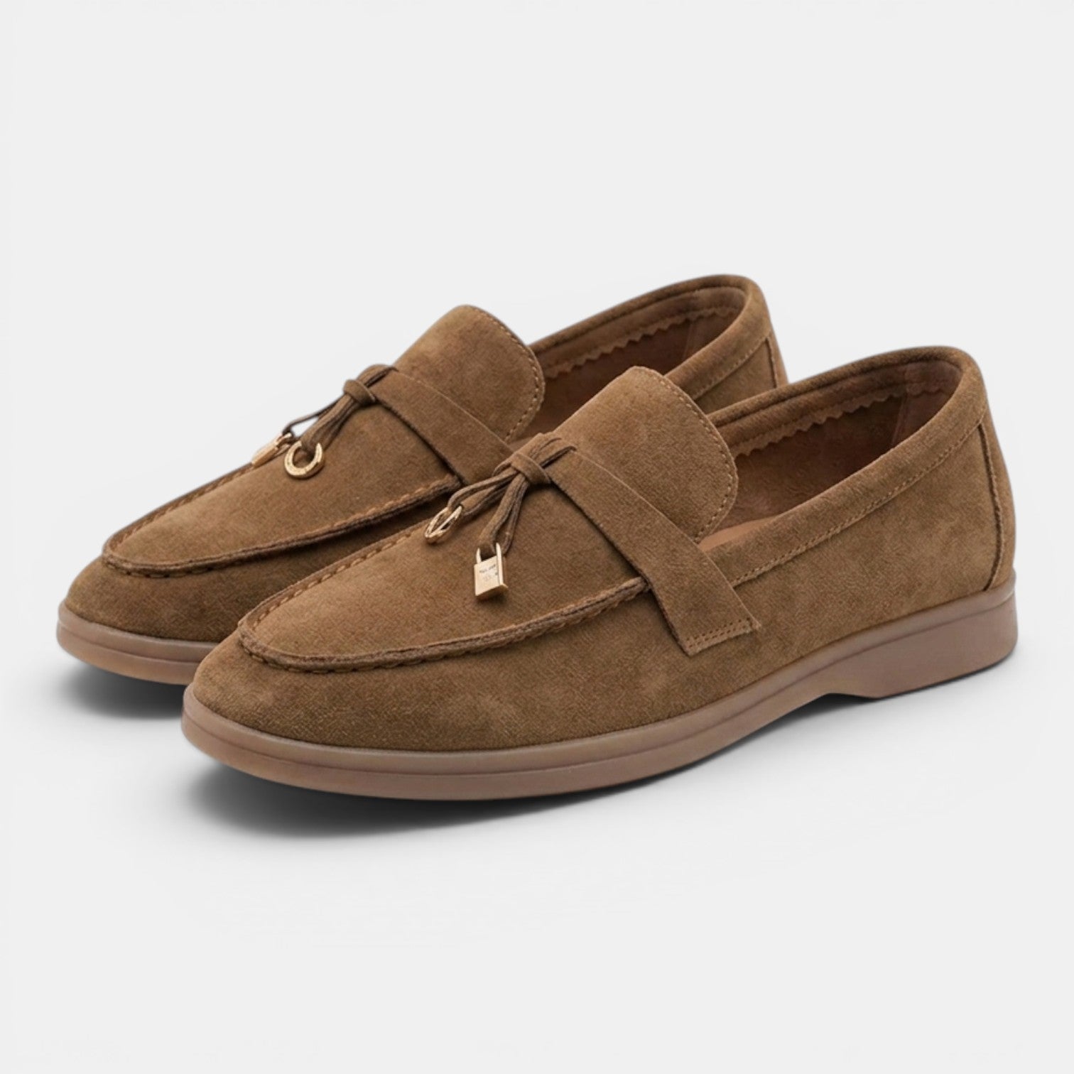 Monvaline | Women’s Comfortable Suede Loafers Flat Slip-On Walking Shoes