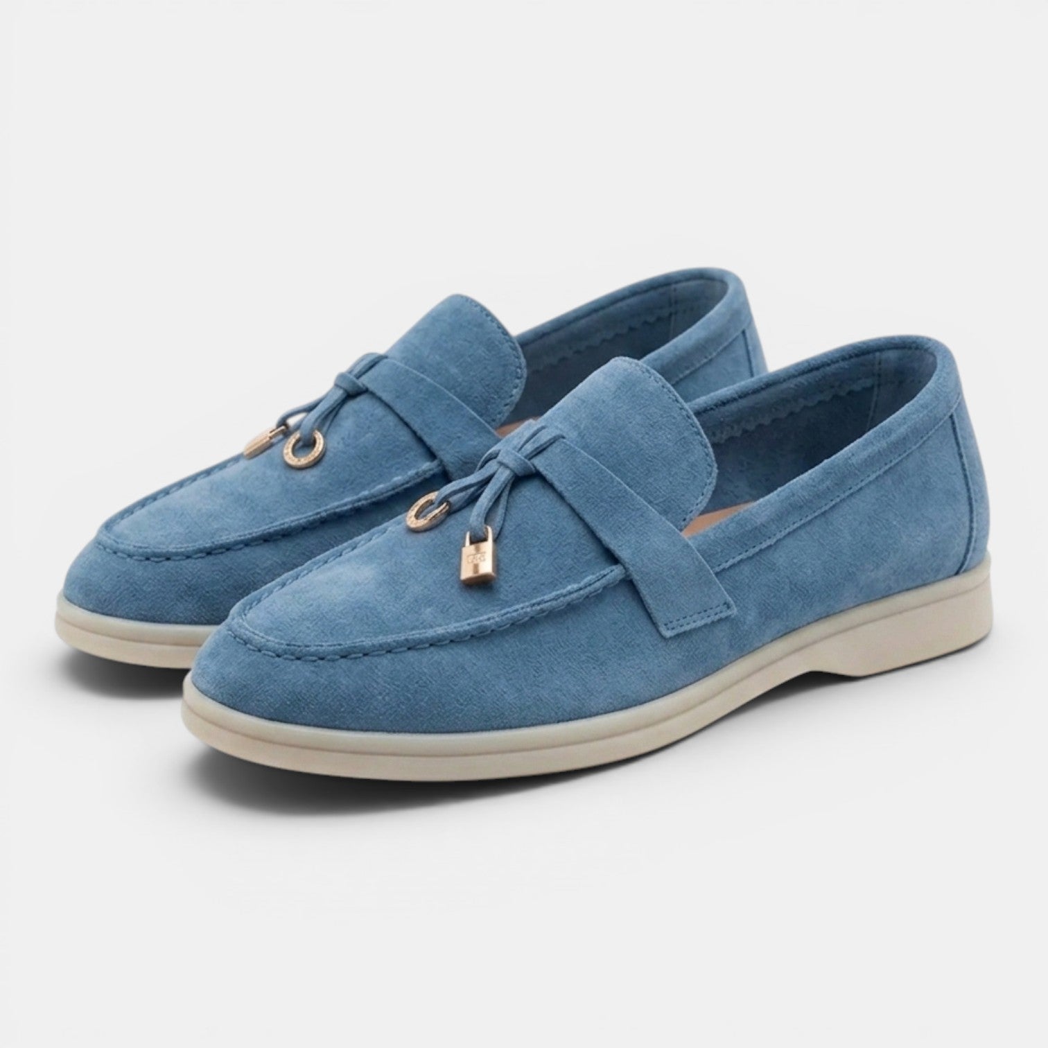 Monvaline | Women’s Comfortable Suede Loafers Flat Slip-On Walking Shoes