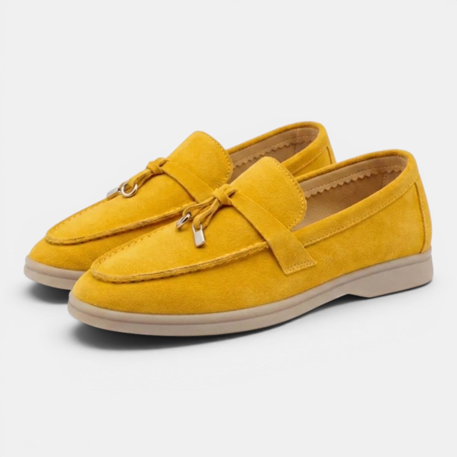 Monvaline | Women’s Comfortable Suede Loafers Flat Slip-On Walking Shoes