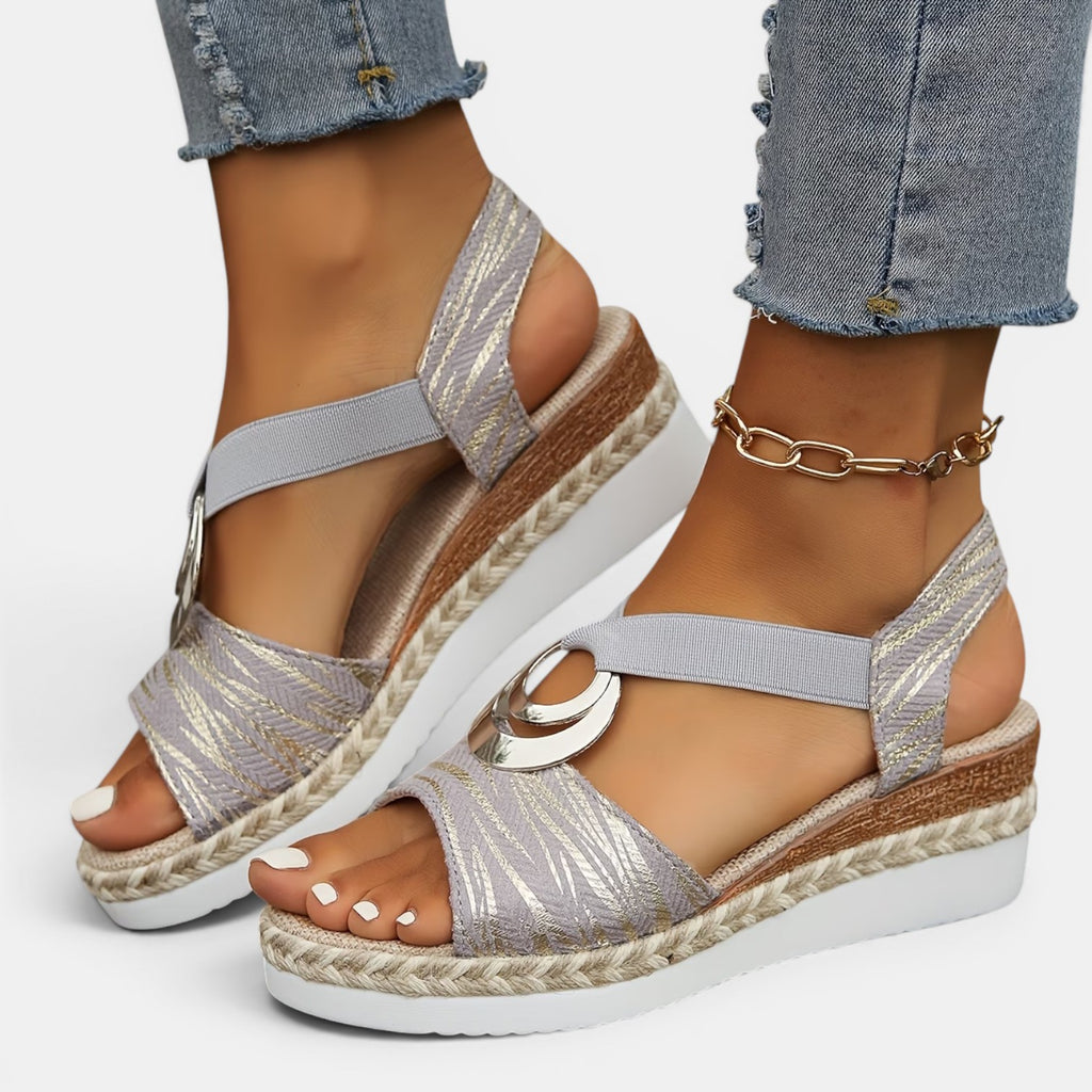 Monvaline | Women’s Comfortable Wedge Sandals Thick Sole Summer Shoes