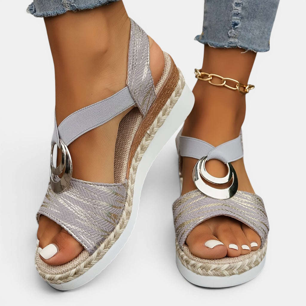Monvaline | Women’s Comfortable Wedge Sandals Thick Sole Summer Shoes