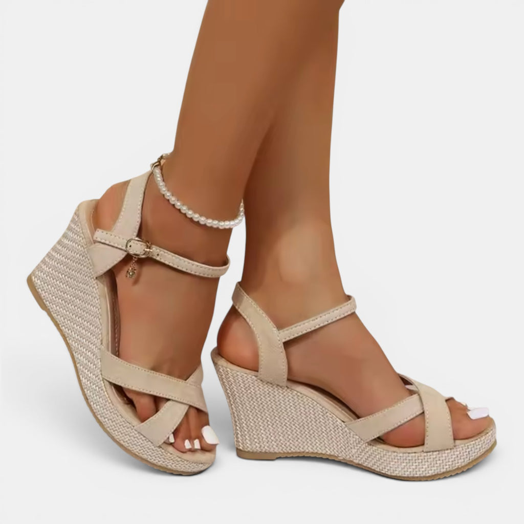 Monvaline | Women’s Comfortable Wedge Sandals – Waterproof Summer Shoes