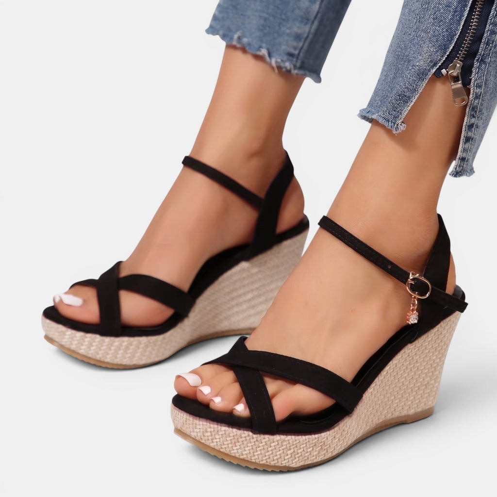 Monvaline | Women’s Comfortable Wedge Sandals – Waterproof Summer Shoes