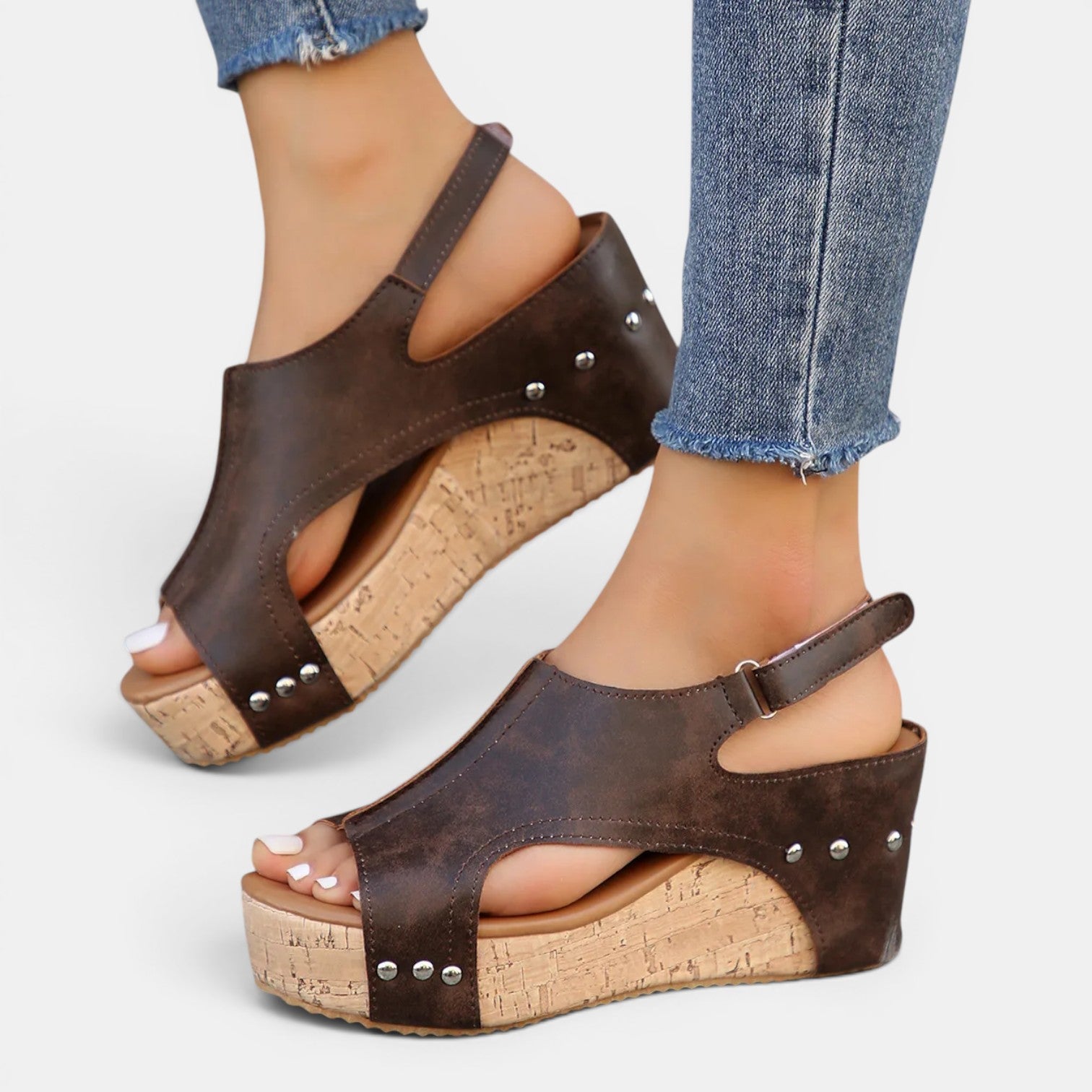 Monvaline | Women’s Comfortable Wedge Sandals for Summer Holidays