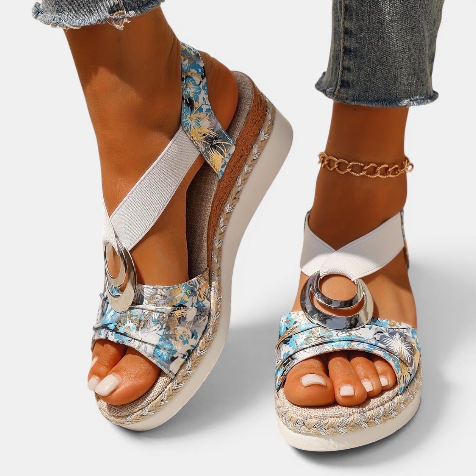 Monvaline | Women’s Comfortable Wedge Sandals for Summer Walking