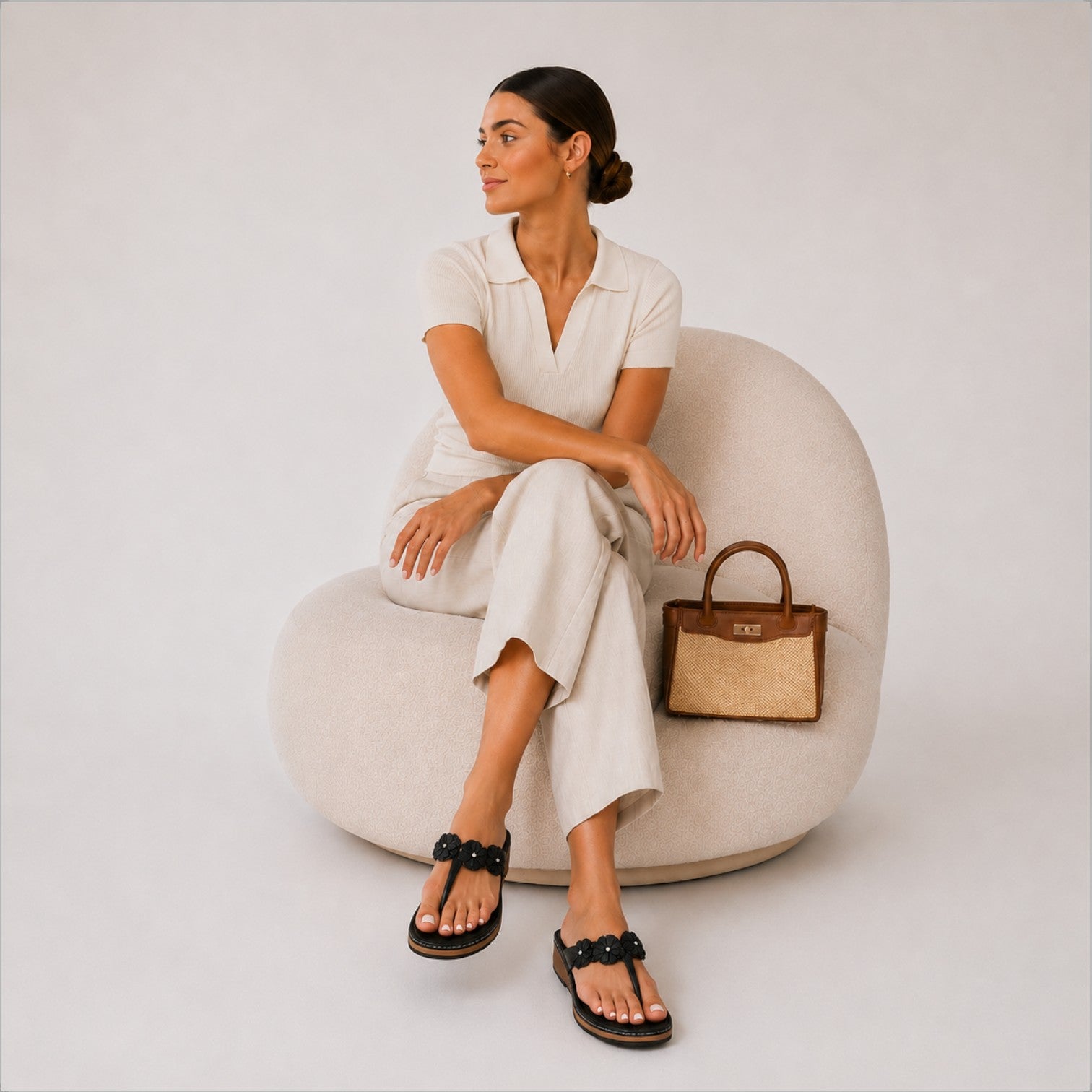Monvaline | Women’s Comfortable Wedge Sandals for Walking & Summer Travel