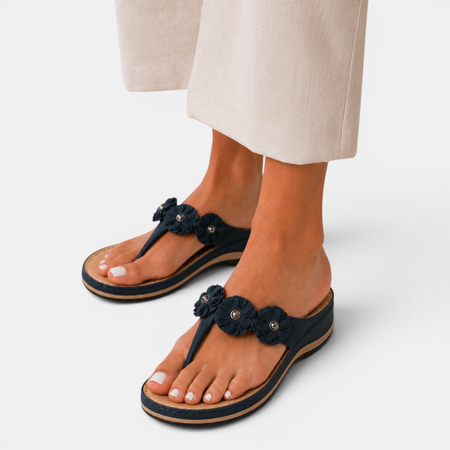 Monvaline | Women’s Comfortable Wedge Sandals for Walking & Summer Travel