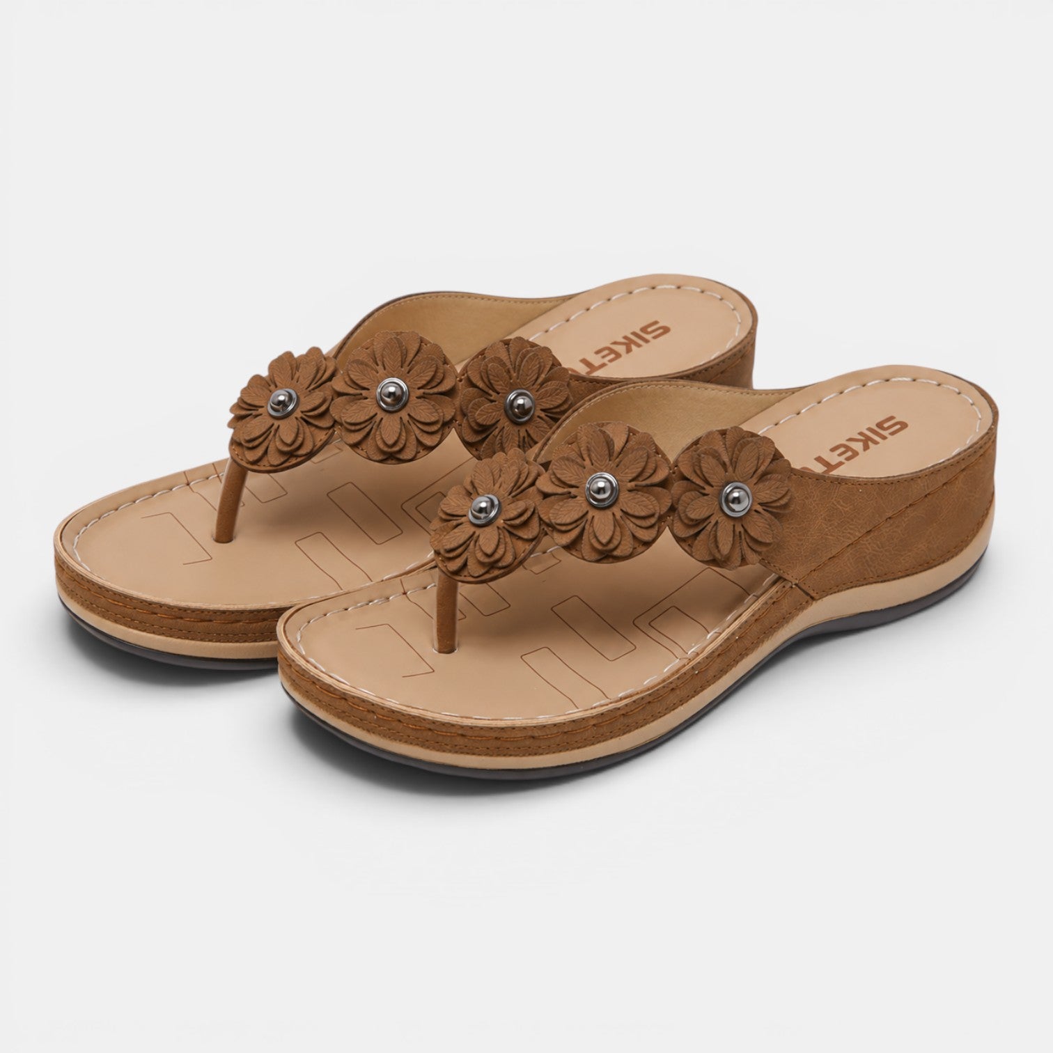 Monvaline | Women’s Comfortable Wedge Sandals for Walking & Summer Travel