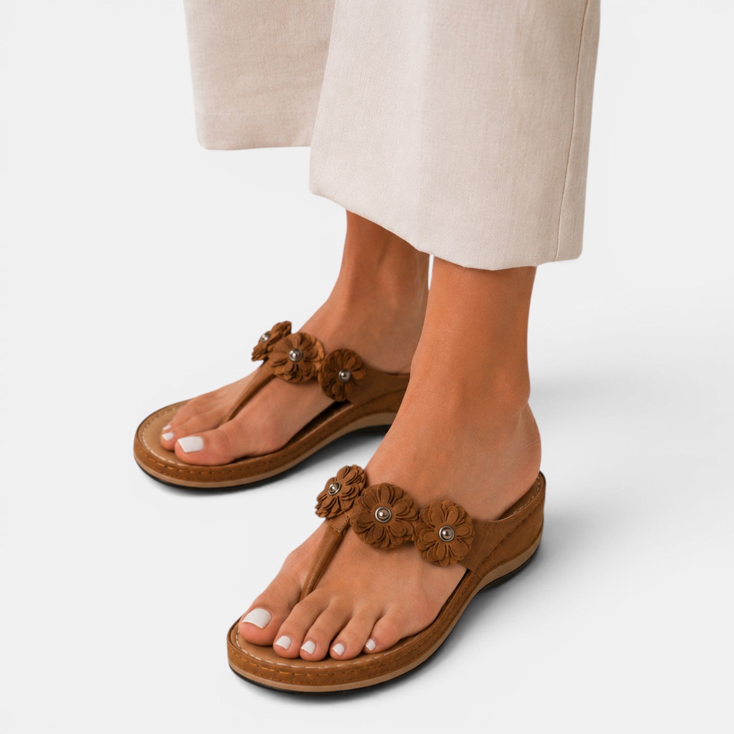 Monvaline | Women’s Comfortable Wedge Sandals for Walking & Summer Travel