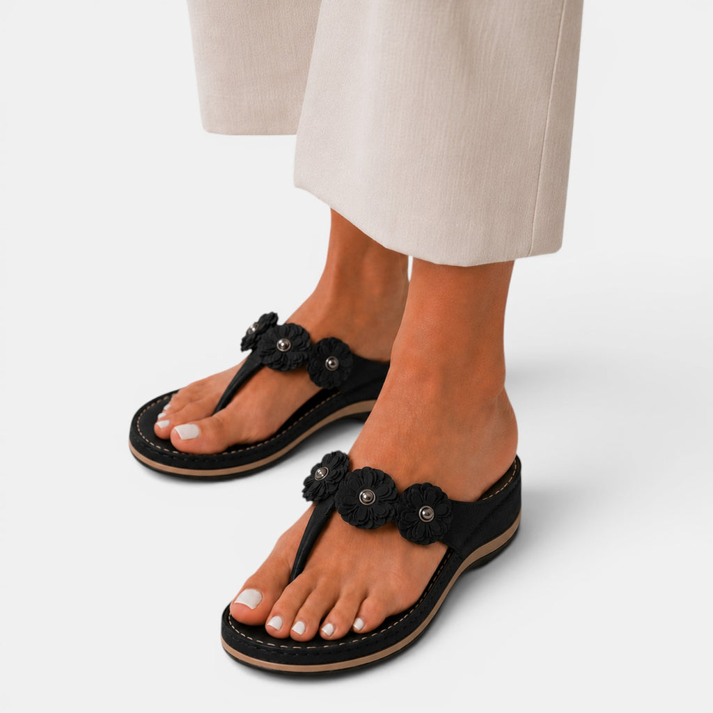 Monvaline | Women’s Comfortable Wedge Sandals for Walking & Summer Travel