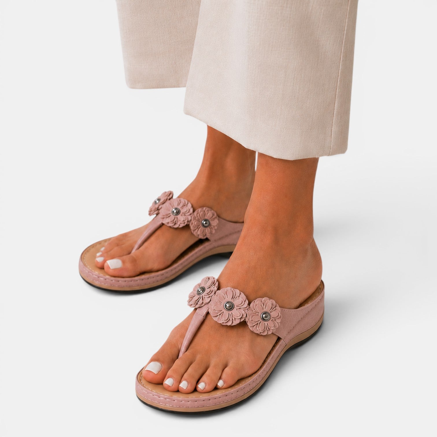 Monvaline | Women’s Comfortable Wedge Sandals for Walking & Summer Travel