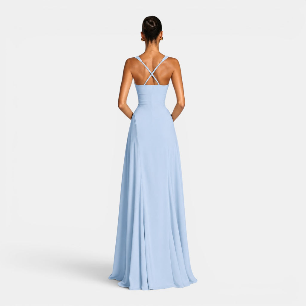 Monvaline | Women's Elegant Maxi Dress for Weddings & Summer Events