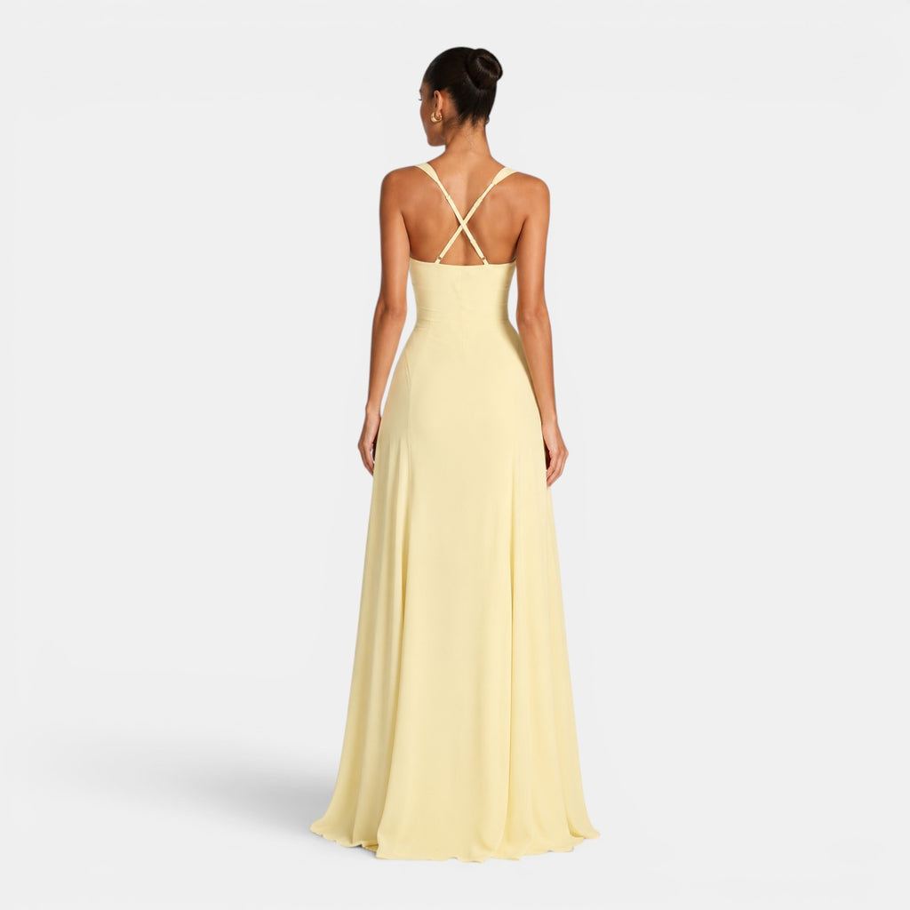 Monvaline | Women's Elegant Maxi Dress for Weddings & Summer Events