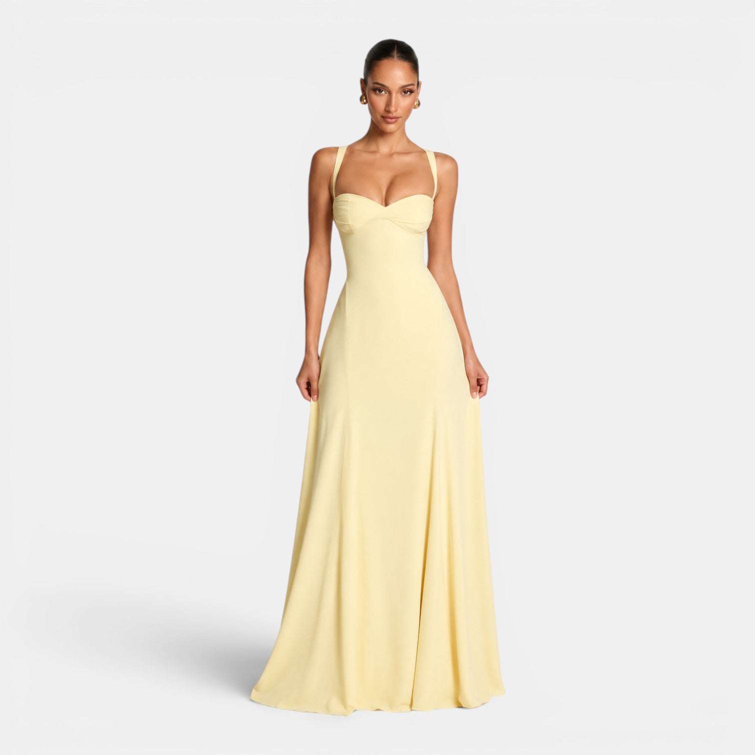 Monvaline | Women's Elegant Maxi Dress for Weddings & Summer Events