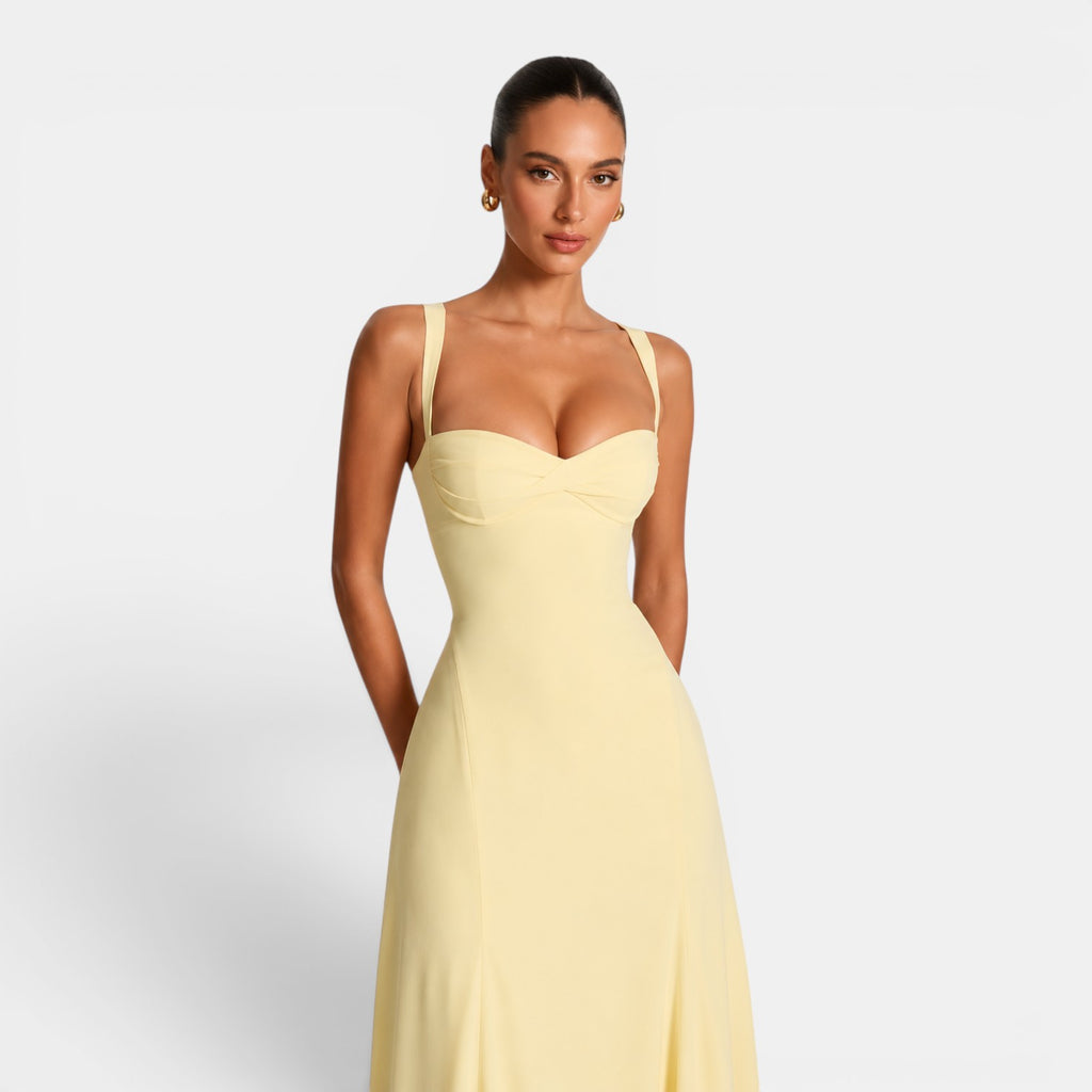 Monvaline | Women's Elegant Maxi Dress for Weddings & Summer Events