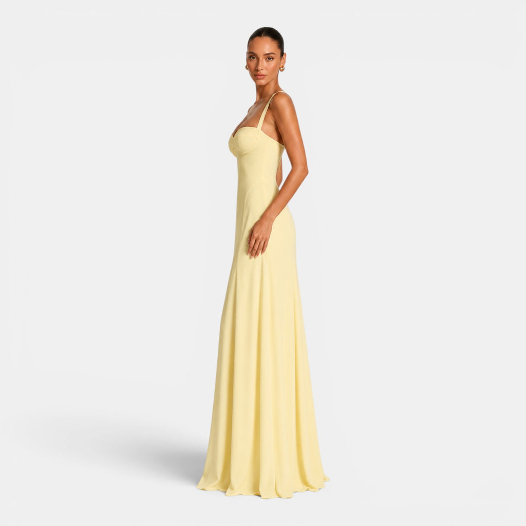 Monvaline | Women's Elegant Maxi Dress for Weddings & Summer Events