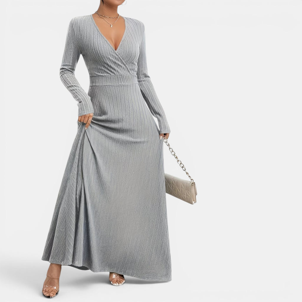 Monvaline | Women’s Elegant Midi Dress for Weddings & Evening Events