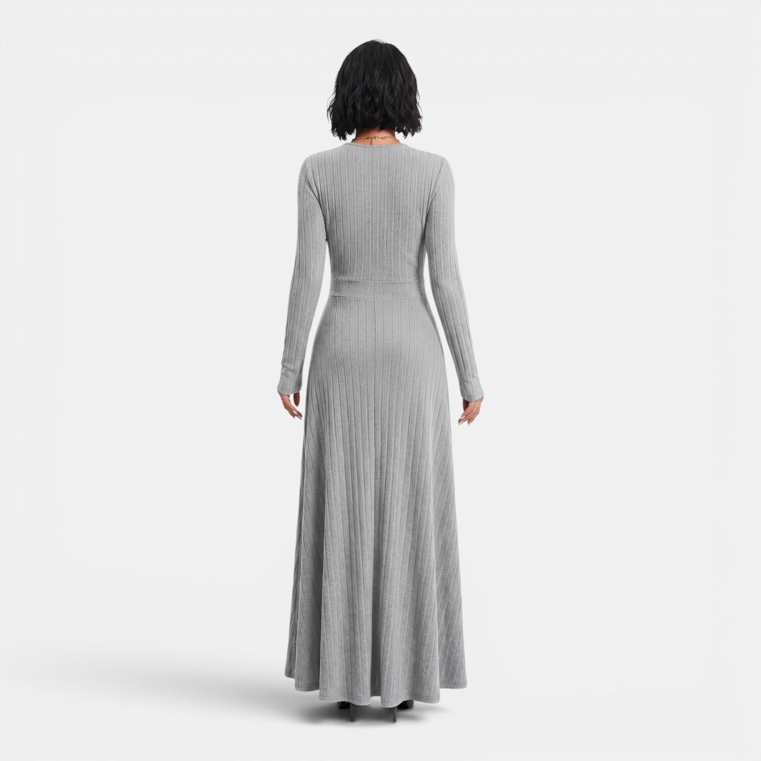 Monvaline | Women’s Elegant Midi Dress for Weddings & Evening Events