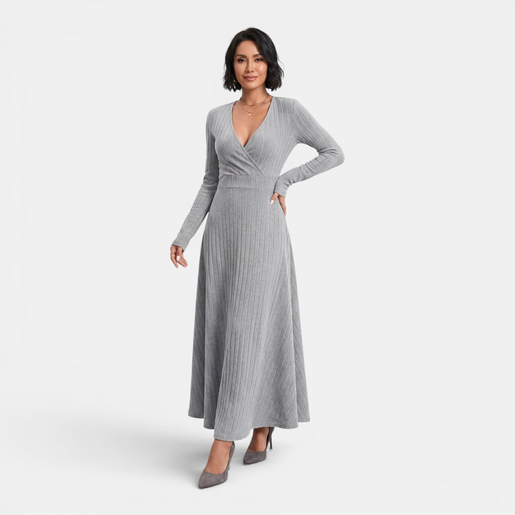 Monvaline | Women’s Elegant Midi Dress for Weddings & Evening Events