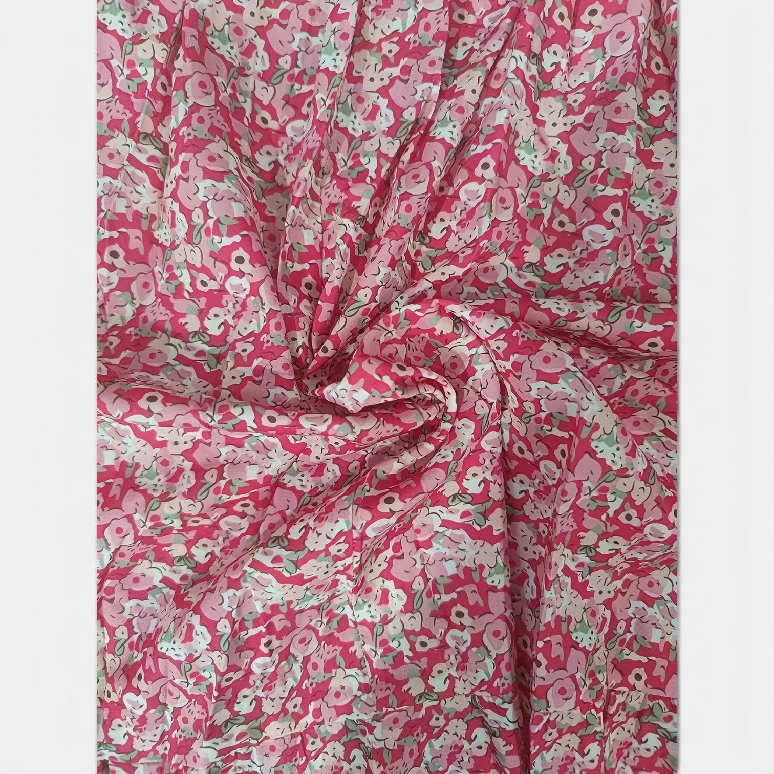 Monvaline | Women’s Floral Holiday Dress – Puff Sleeve Midi Style
